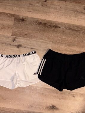 adidas Women's Athletic Shorts — Black & White